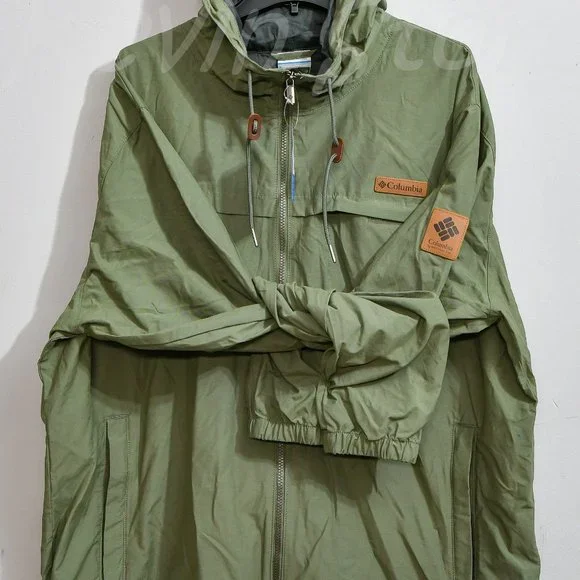 NWT Columbia Men's wheeler peak windbreaker green - Picture 5 of 10